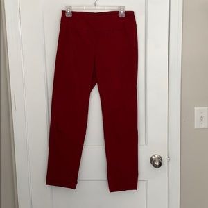 Red dress pants